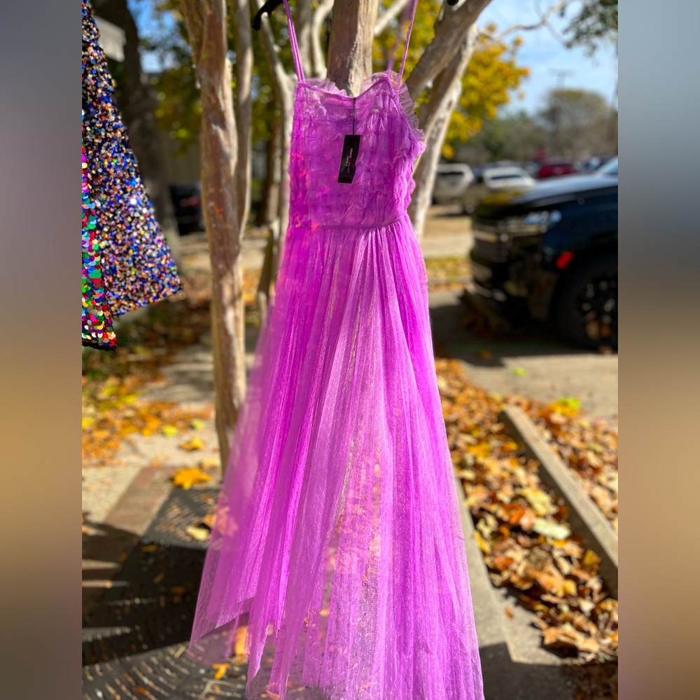 NWT ROMEO + JULIET Couture Lavendar Sheer Slip dress
